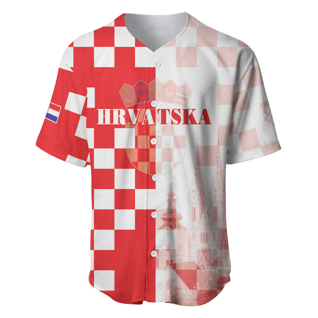 Personalized Croatia Hrvatska Baseball Jersey National Day 2026 Red Version