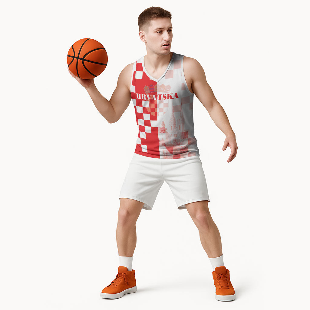 Personalized Croatia Hrvatska Basketball Jersey National Day 2026 Red Version