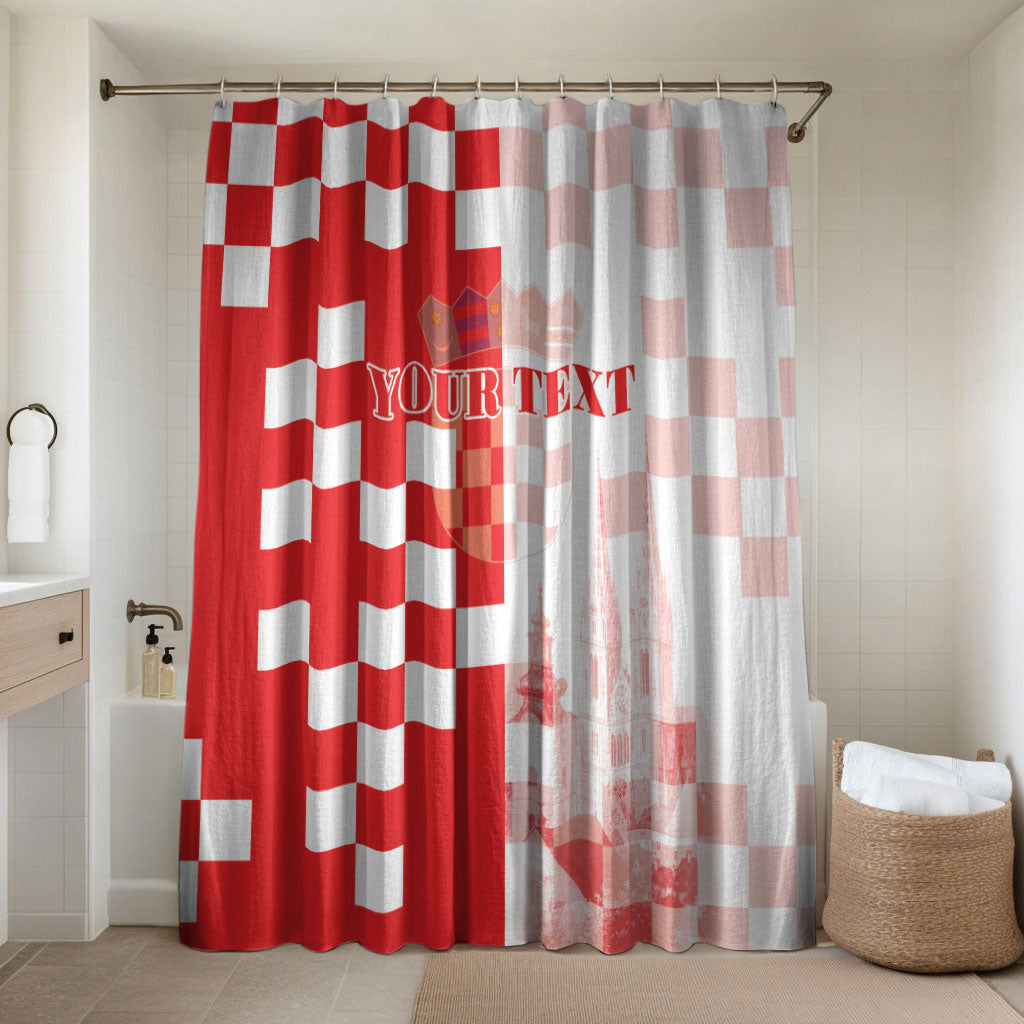 Personalized Croatia Hrvatska Bathroom Set National Day 2026 Red Version