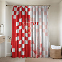 Personalized Croatia Hrvatska Bathroom Set National Day 2026 Red Version