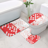 Personalized Croatia Hrvatska Bathroom Set National Day 2026 Red Version