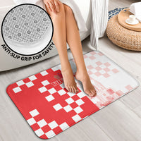 Personalized Croatia Hrvatska Bathroom Set National Day 2026 Red Version