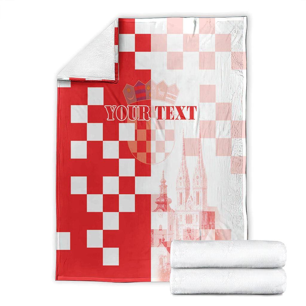 Personalized Croatia Hrvatska Blanket National Day 2026 Red Version