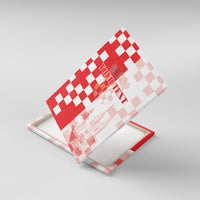 Personalized Croatia Hrvatska Canvas Wall Art National Day 2026 Red Version