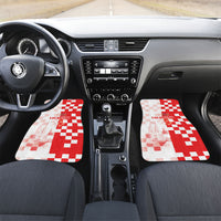 Personalized Croatia Hrvatska Car Mats National Day 2026 Red Version