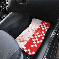Personalized Croatia Hrvatska Car Mats National Day 2026 Red Version