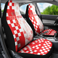 Personalized Croatia Hrvatska Car Seat Cover National Day 2026 Red Version