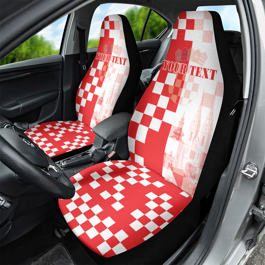 Personalized Croatia Hrvatska Car Seat Cover National Day 2026 Red Version