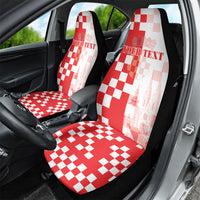 Personalized Croatia Hrvatska Car Seat Cover National Day 2026 Red Version