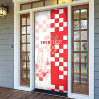 Personalized Croatia Hrvatska Door Cover National Day 2026 Red Version