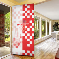 Personalized Croatia Hrvatska Door Cover National Day 2026 Red Version