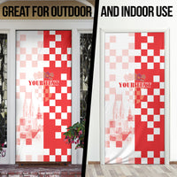 Personalized Croatia Hrvatska Door Cover National Day 2026 Red Version