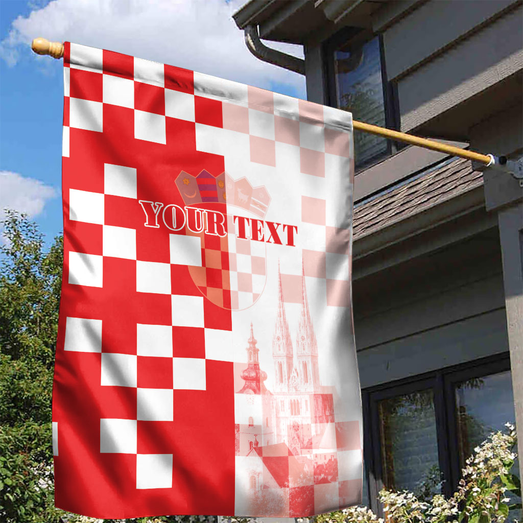Personalized Croatia Hrvatska Garden Flag National Day 2026 Red Version