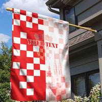 Personalized Croatia Hrvatska Garden Flag National Day 2026 Red Version