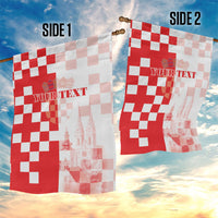 Personalized Croatia Hrvatska Garden Flag National Day 2026 Red Version