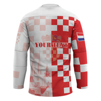 Personalized Croatia Hrvatska Hockey Jersey National Day 2026 Red Version