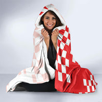 Personalized Croatia Hrvatska Hooded Blanket National Day 2026 Red Version