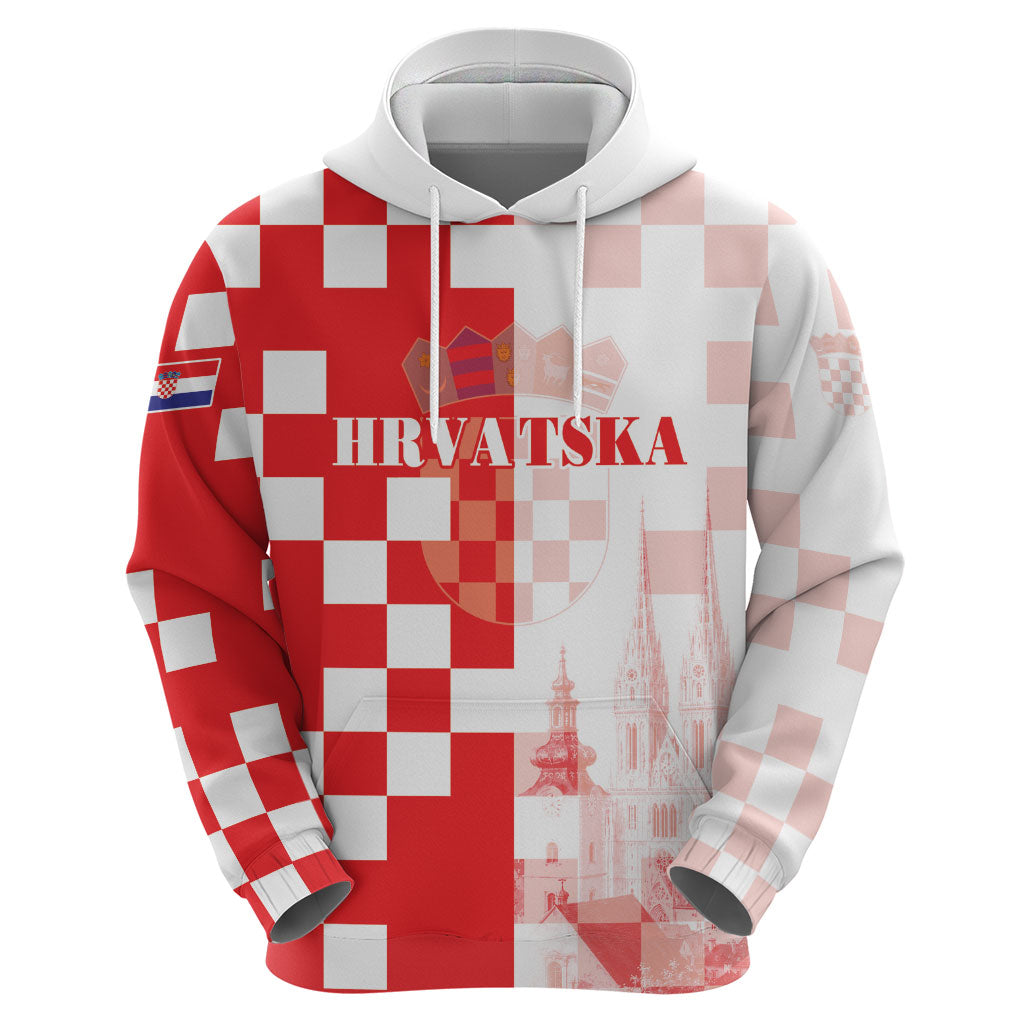 Personalized Croatia Hrvatska Hoodie National Day 2026 Red Version