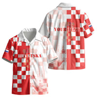 Personalized Croatia Hrvatska Kid Hawaiian Shirt National Day 2026 Red Version LT05