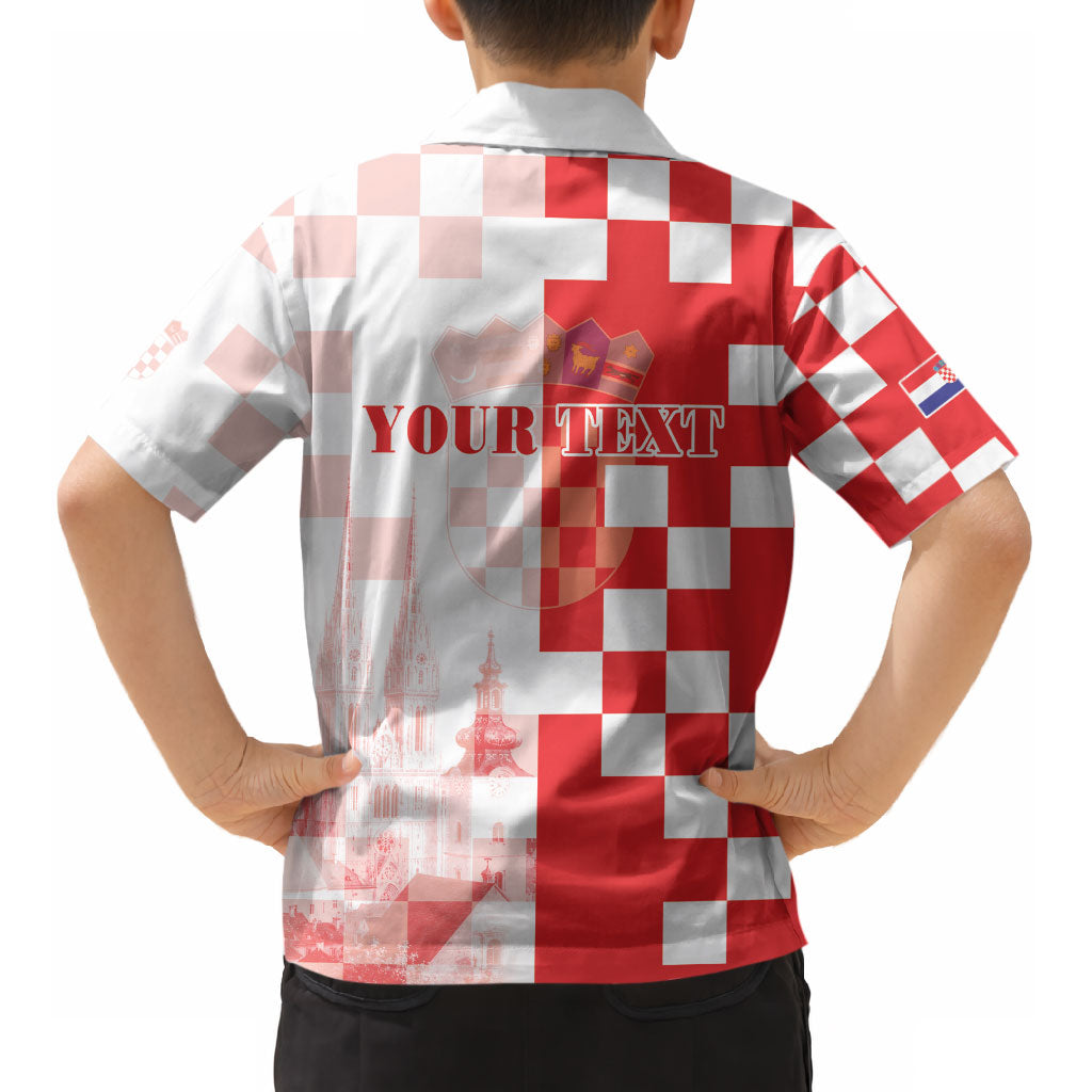 Personalized Croatia Hrvatska Kid Hawaiian Shirt National Day 2026 Red Version LT05