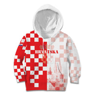 Personalized Croatia Hrvatska Kid Hoodie National Day 2026 Red Version