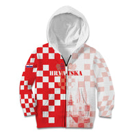 Personalized Croatia Hrvatska Kid Hoodie National Day 2026 Red Version