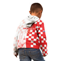 Personalized Croatia Hrvatska Kid Hoodie National Day 2026 Red Version