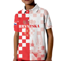 Personalized Croatia Hrvatska Kid Polo Shirt National Day 2026 Red Version