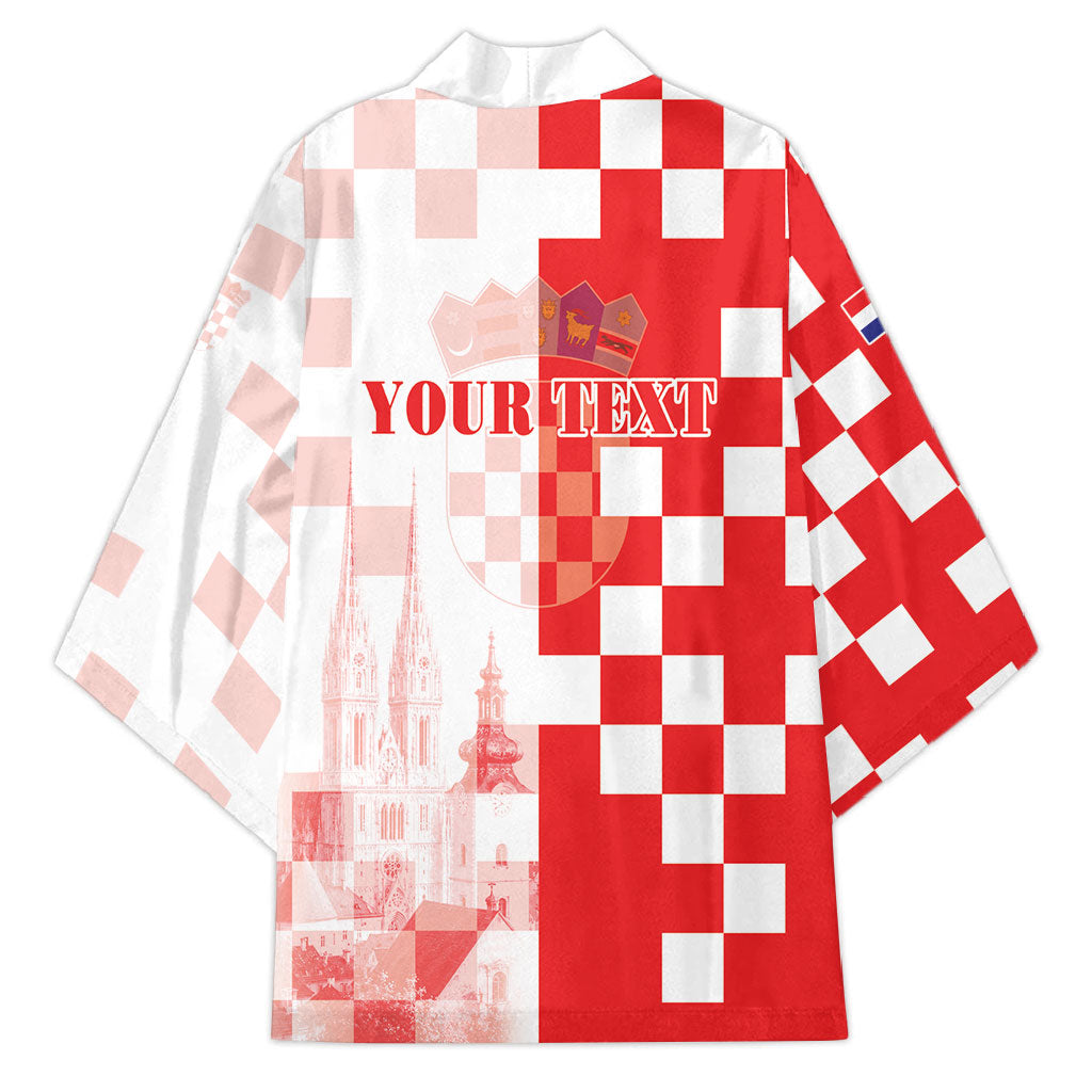 Personalized Croatia Hrvatska Kimono National Day 2026 Red Version