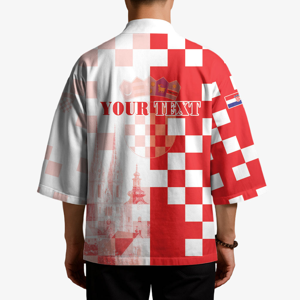 Personalized Croatia Hrvatska Kimono National Day 2026 Red Version