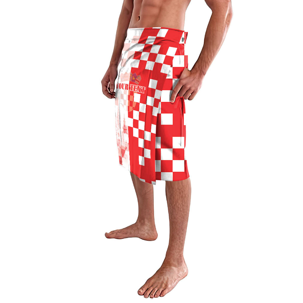 Personalized Croatia Hrvatska Lavalava National Day 2026 Red Version