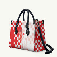 Personalized Croatia Hrvatska Leather Bag National Day 2026 Red Version
