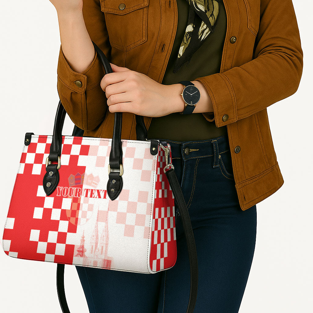 Personalized Croatia Hrvatska Leather Bag National Day 2026 Red Version
