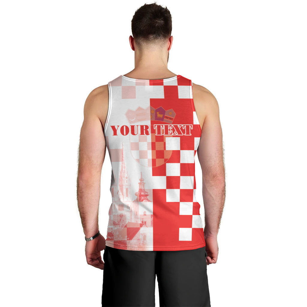 Personalized Croatia Hrvatska Men Tank Top National Day 2026 Red Version