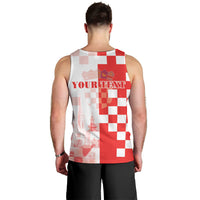 Personalized Croatia Hrvatska Men Tank Top National Day 2026 Red Version