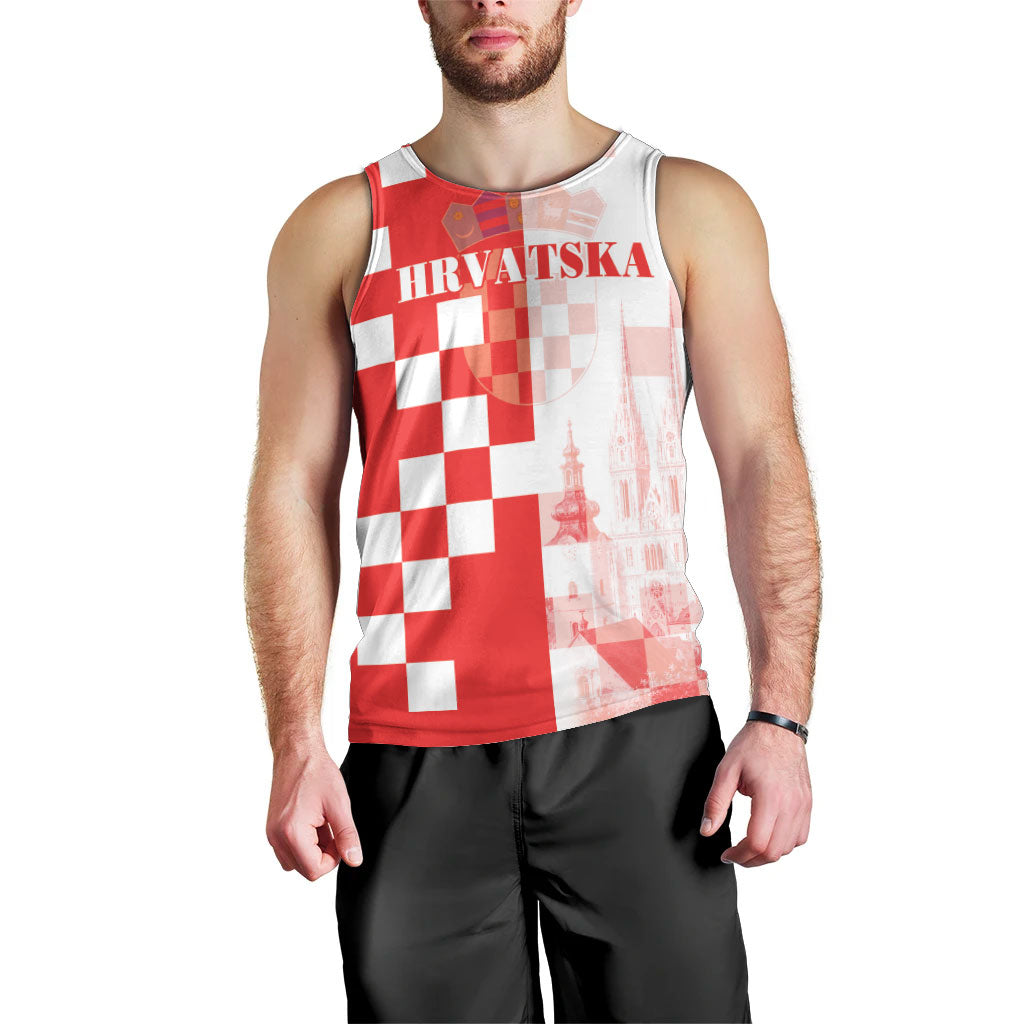 Personalized Croatia Hrvatska Men Tank Top National Day 2026 Red Version