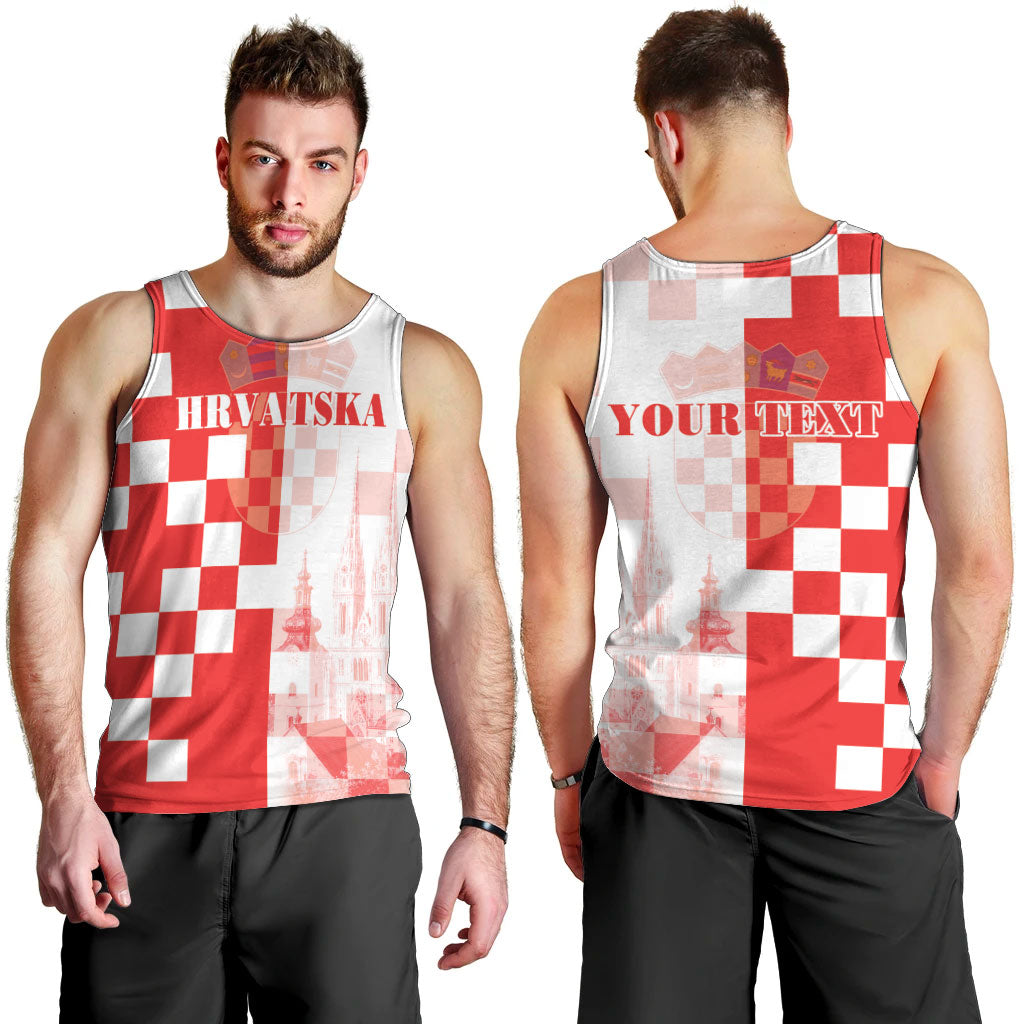 Personalized Croatia Hrvatska Men Tank Top National Day 2026 Red Version