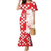 Personalized Croatia Hrvatska Mermaid Dress National Day 2026 Red Version
