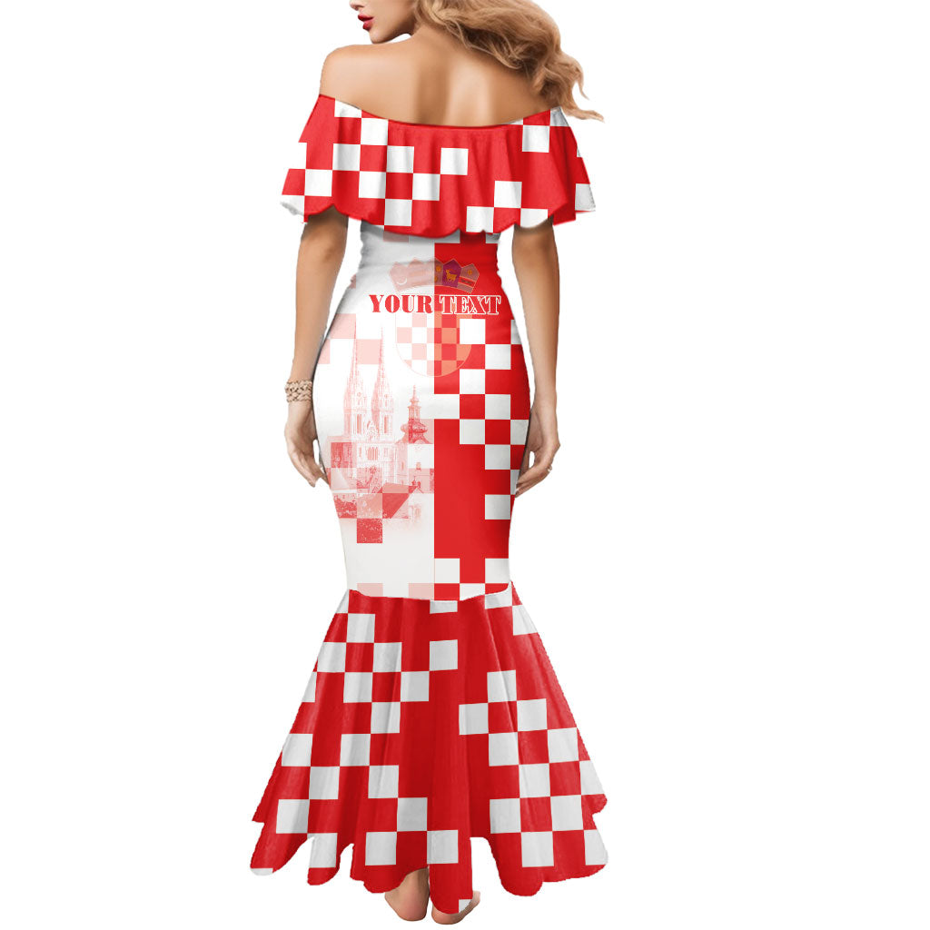 Personalized Croatia Hrvatska Mermaid Dress National Day 2026 Red Version