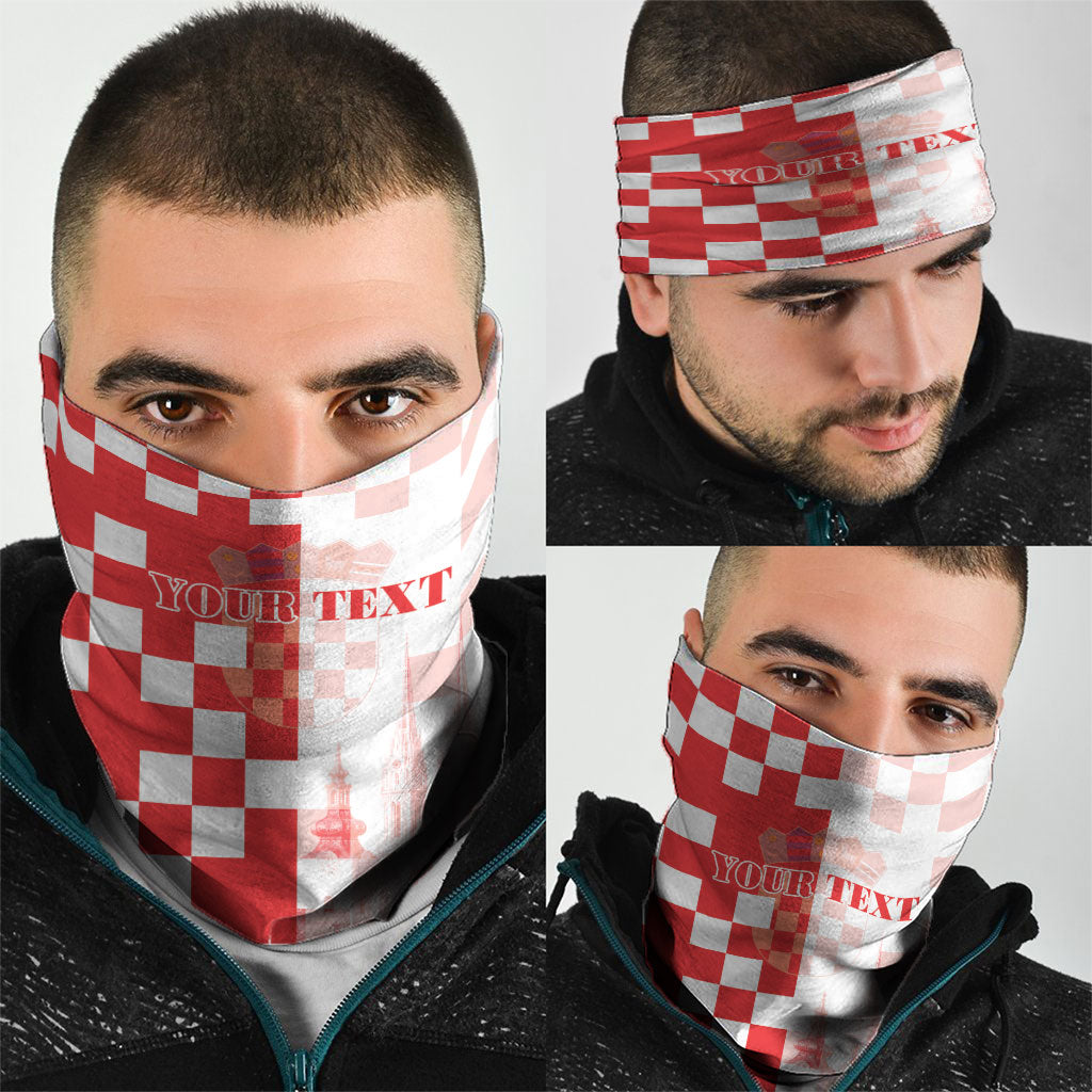 Personalized Croatia Hrvatska Neck Gaiter National Day 2026 Red Version