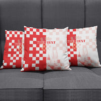 Personalized Croatia Hrvatska Pillow Cover National Day 2026 Red Version