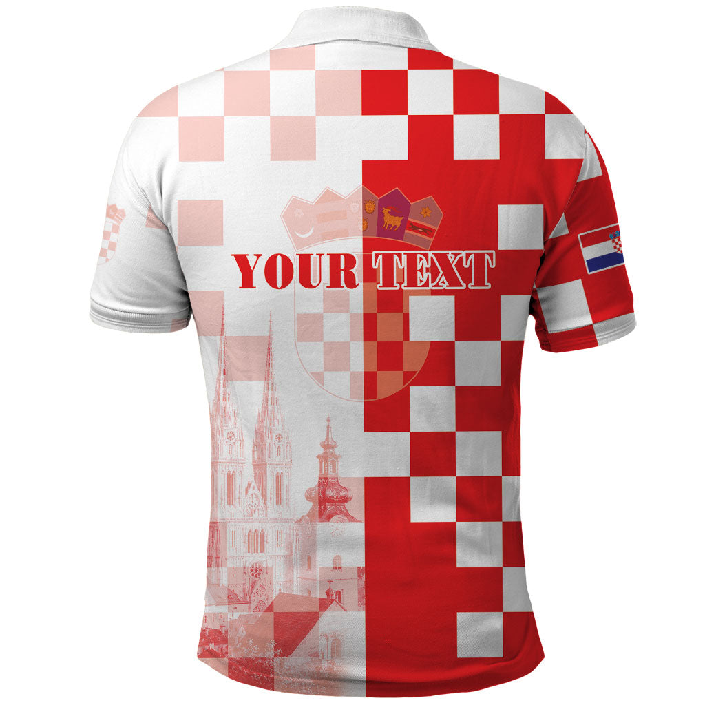 Personalized Croatia Hrvatska Polo Shirt National Day 2026 Red Version
