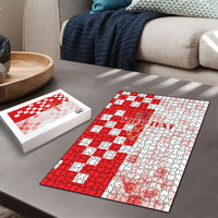 Personalized Croatia Hrvatska Puzzle National Day 2026 Red Version
