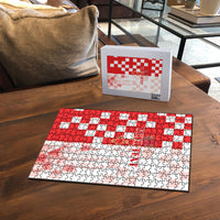 Personalized Croatia Hrvatska Puzzle National Day 2026 Red Version