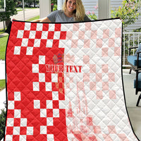 Personalized Croatia Hrvatska Quilt National Day 2026 Red Version