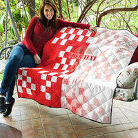 Personalized Croatia Hrvatska Quilt National Day 2026 Red Version