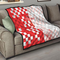 Personalized Croatia Hrvatska Quilt National Day 2026 Red Version