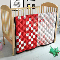Personalized Croatia Hrvatska Quilt National Day 2026 Red Version