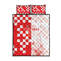 Personalized Croatia Hrvatska Quilt Bed Set National Day 2026 Red Version