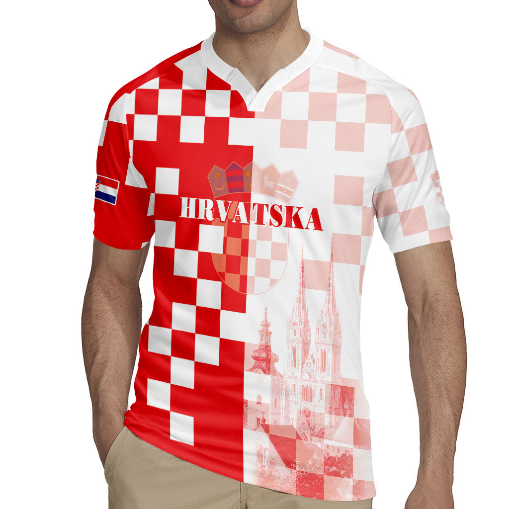 Personalized Croatia Hrvatska Rugby Jersey National Day 2026 Red Version